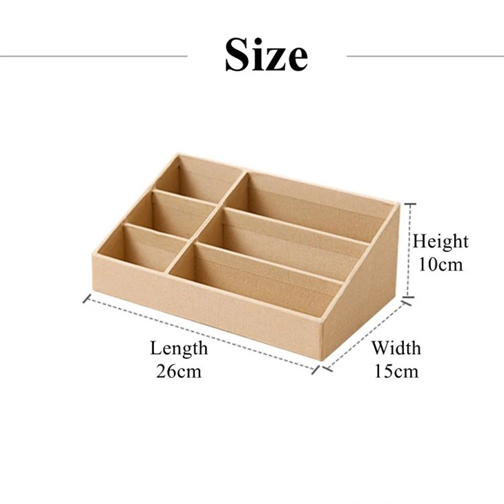 the size of desk organizer box